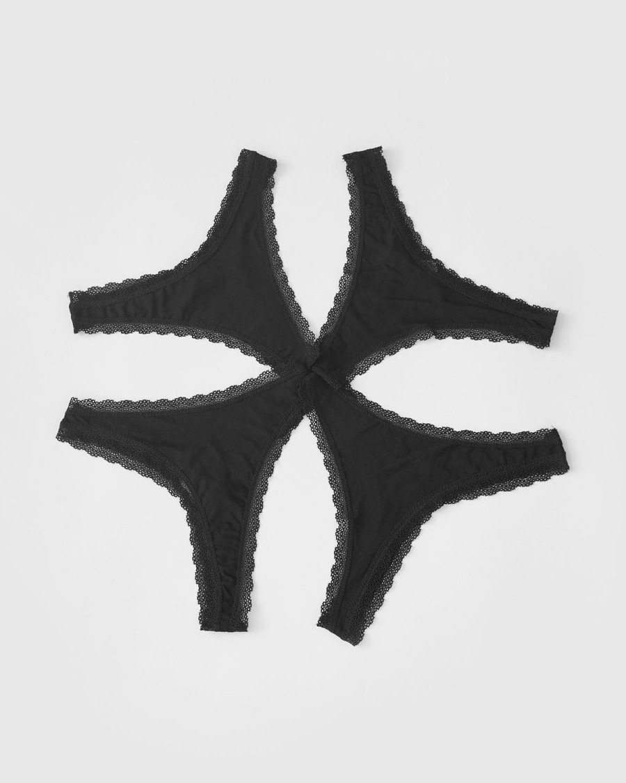 Knicker Stripe & Stare | B-Edit Thong Four Pack