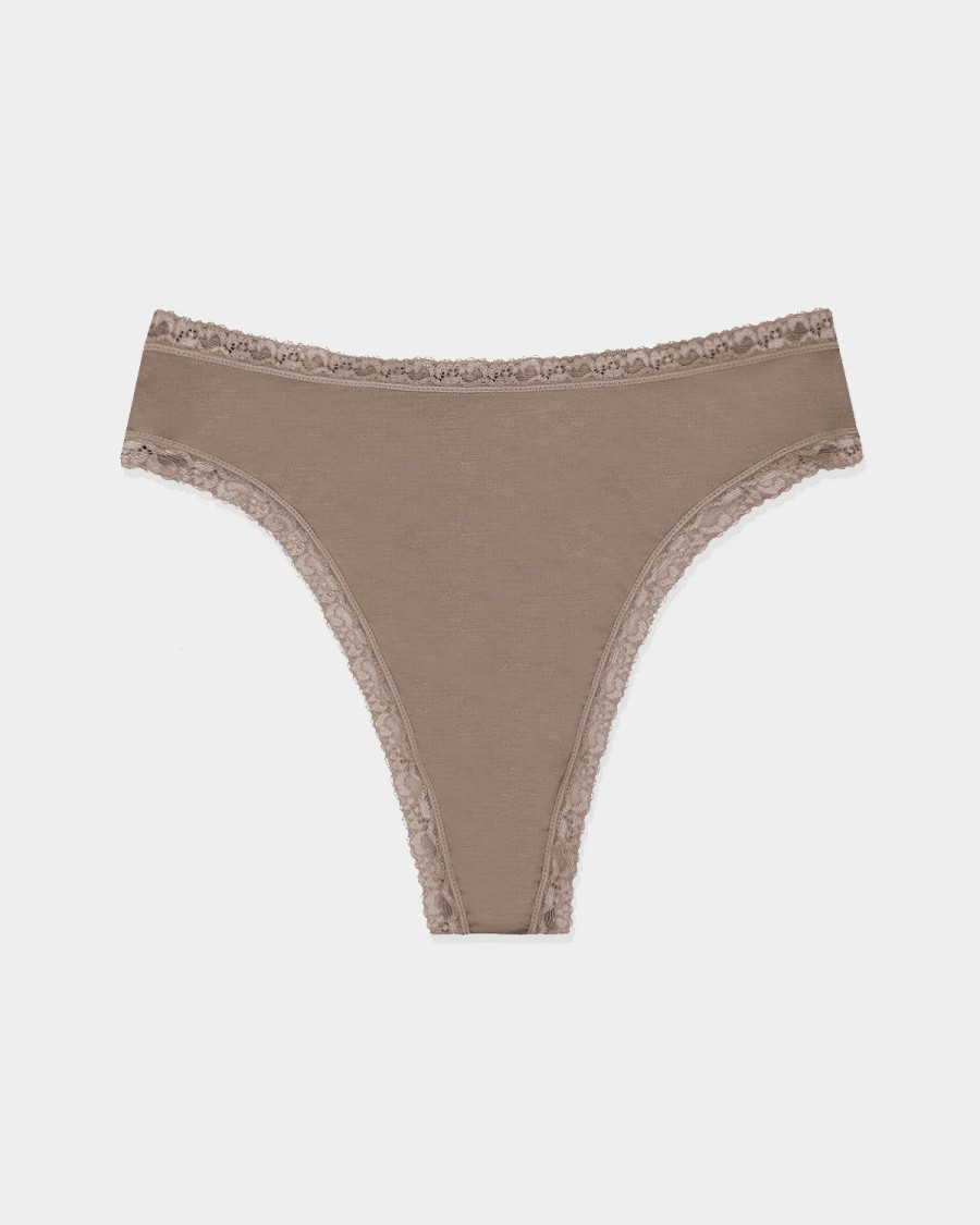 Knicker Stripe & Stare | High Waisted Thong