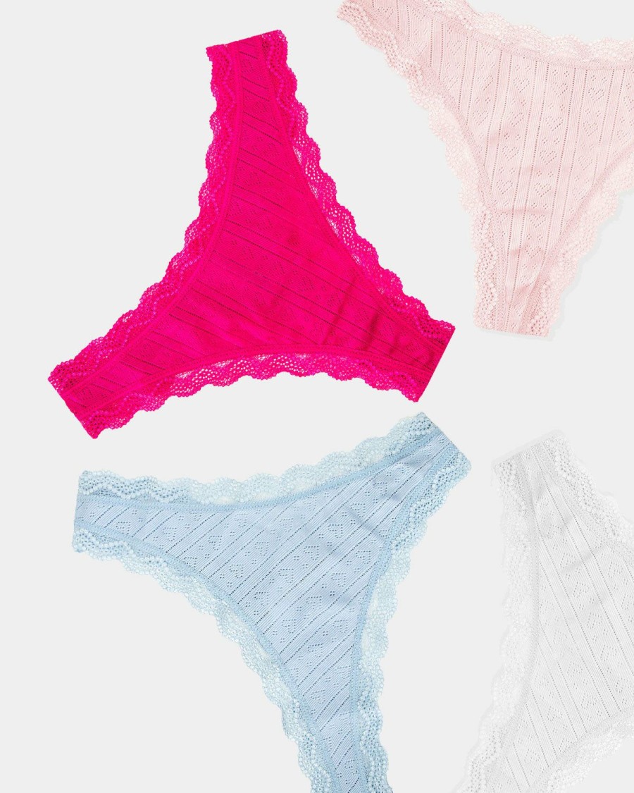 Knicker Stripe & Stare | Thong Four Pack