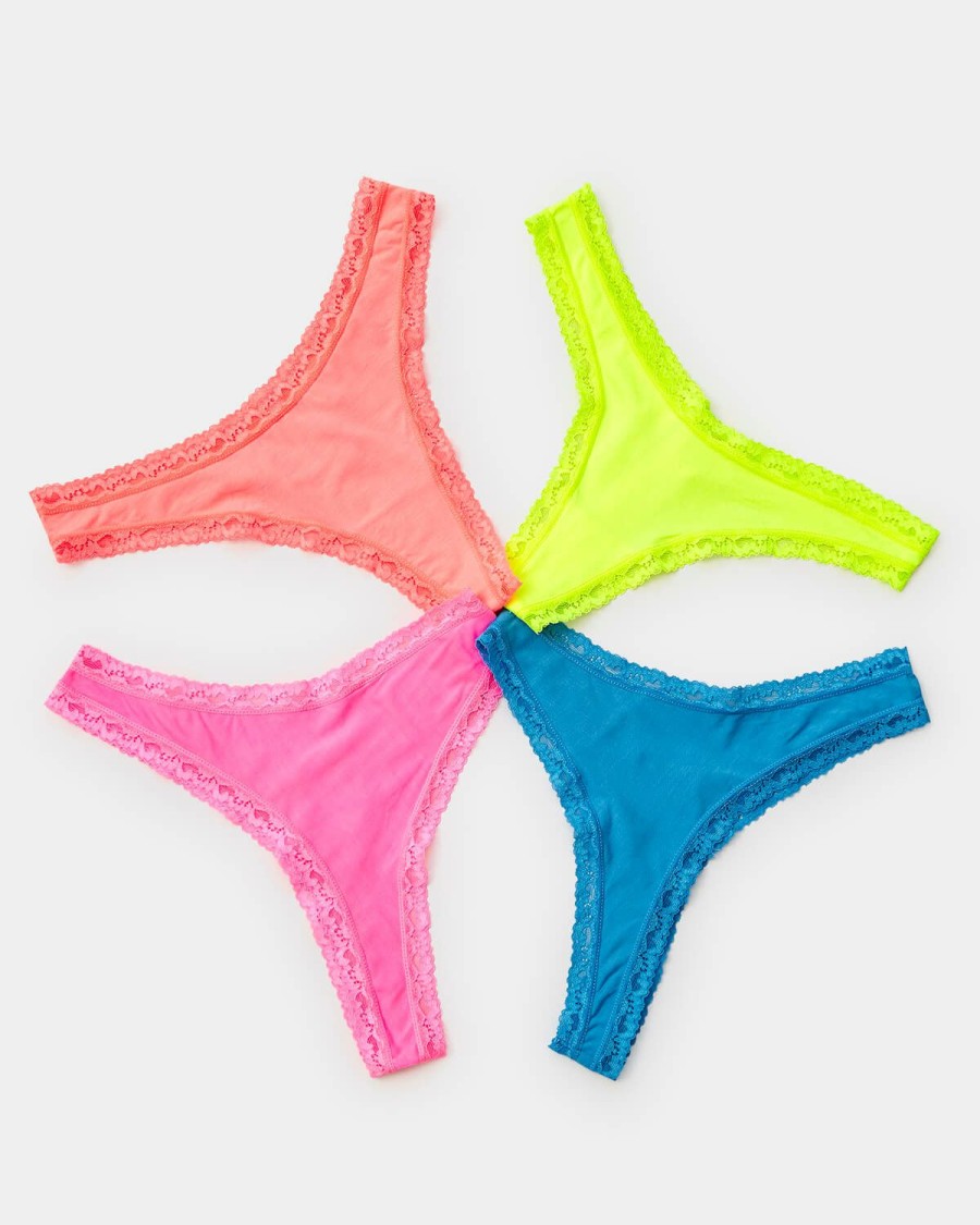 Knicker Stripe & Stare | Thong Four Pack